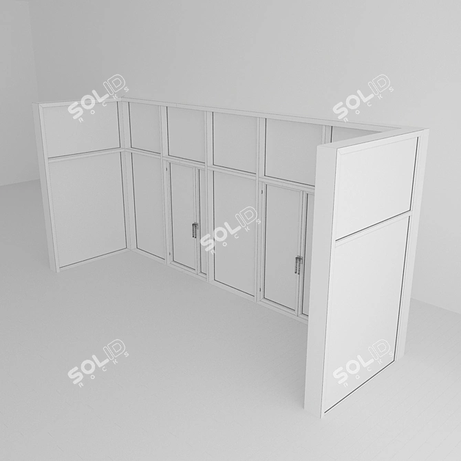 Panoramic Door: Modernize Your Entrance 3D model image 3