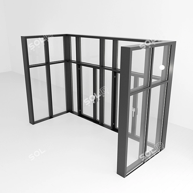 Panorama Door Solution 3D model image 2