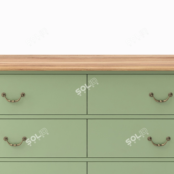 Olivia Chest of Drawers with Six Spacious Compartments 3D model image 2