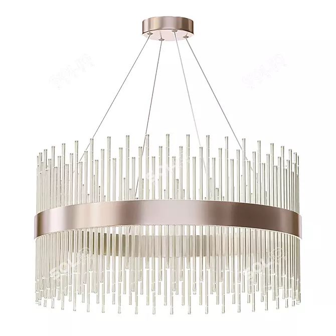 Elegant Crystal Chandelier - Nembus 3D model image 1