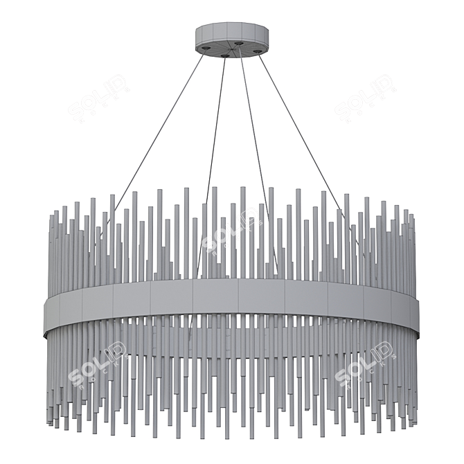 Elegant Crystal Chandelier - Nembus 3D model image 2