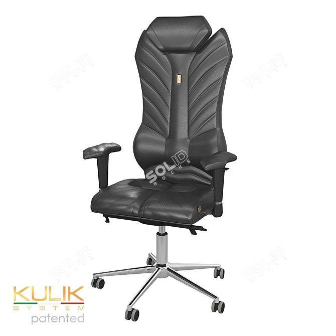 Monarch Ergonomic Chair: Elegant Comfort and Support 3D model image 3