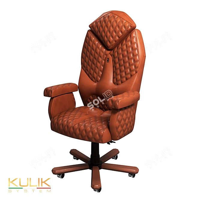Luxury Diamond Ergonomic Chair 3D model image 1
