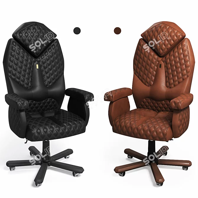 Luxury Diamond Ergonomic Chair 3D model image 6