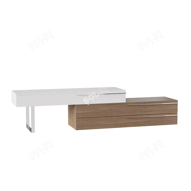Modern TV Stand CPM5336 3D model image 2