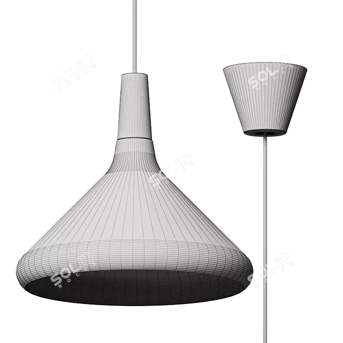 Sleek Mini Pendant Light 3D model image 5