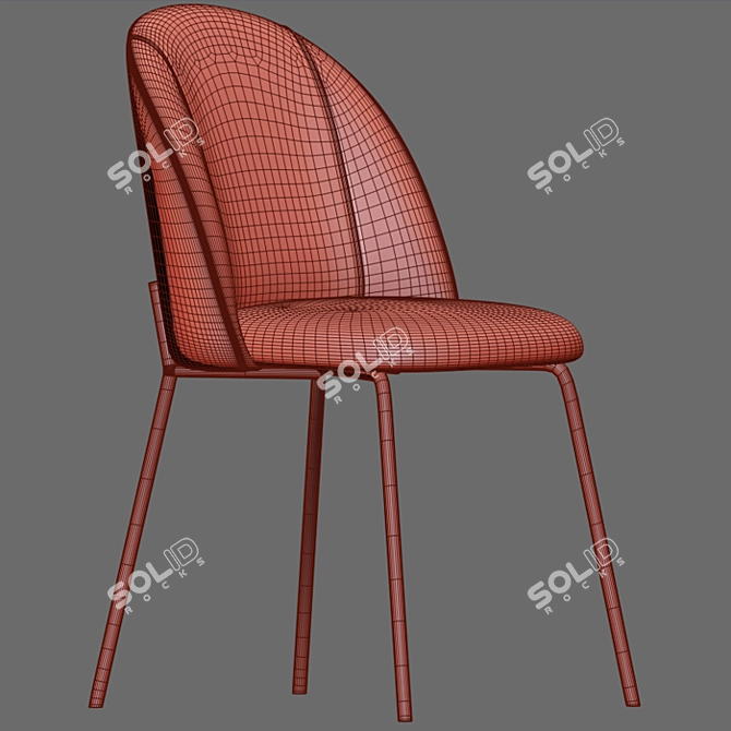 Cloyd Dining Chair: Stylish and Comfortable 3D model image 6