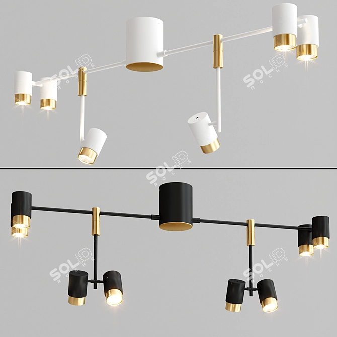 Sleek and Modern SIF Pendant Lamps 3D model image 3