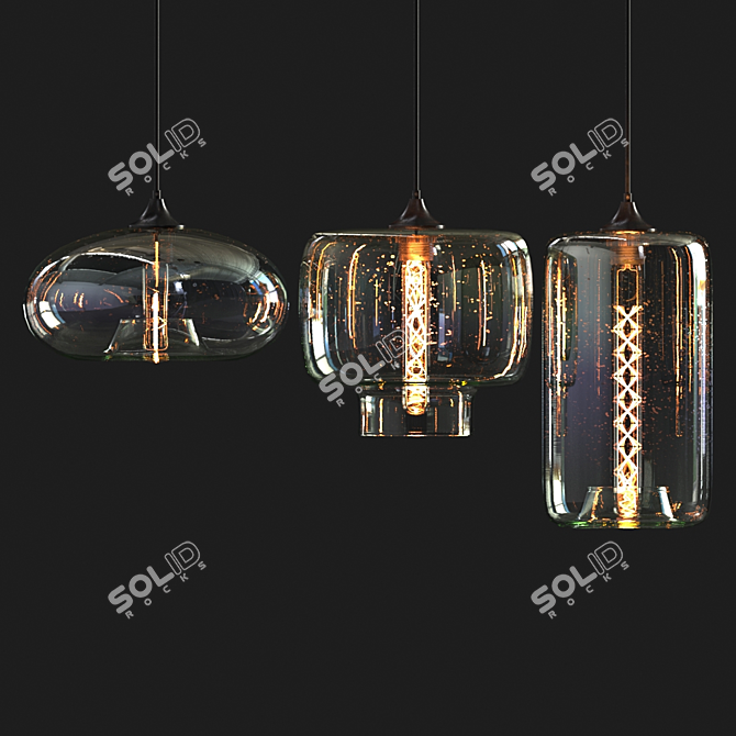 Owltree Pendant Lamp Set 3D model image 2