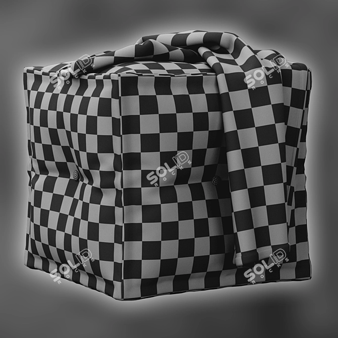 Berkeley Square Pouffe: Interlocking Elegance 3D model image 7