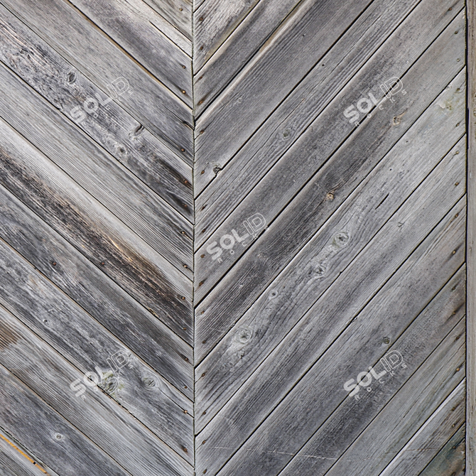 Seamless Wooden Wall Texture 3D model image 3