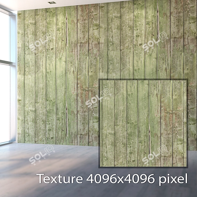 Seamless Wood Texture 3D model image 2