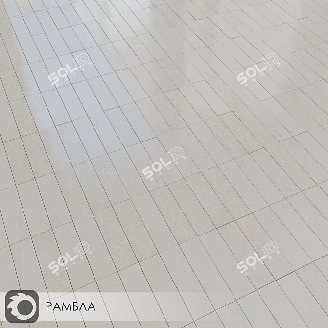 Marazzi Rambla Ceramic Tiles - Elegant and Versatile 3D model image 4