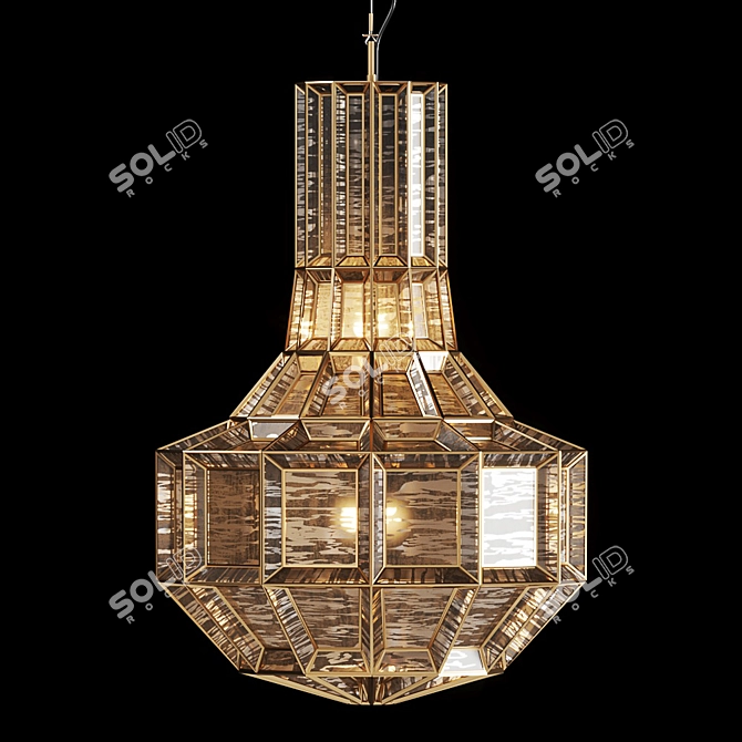Capella Chandelier: Elegant Illumination for Your Home 3D model image 1