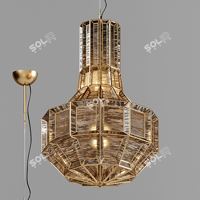 Capella Chandelier: Elegant Illumination for Your Home 3D model image 2