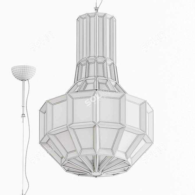 Capella Chandelier: Elegant Illumination for Your Home 3D model image 3