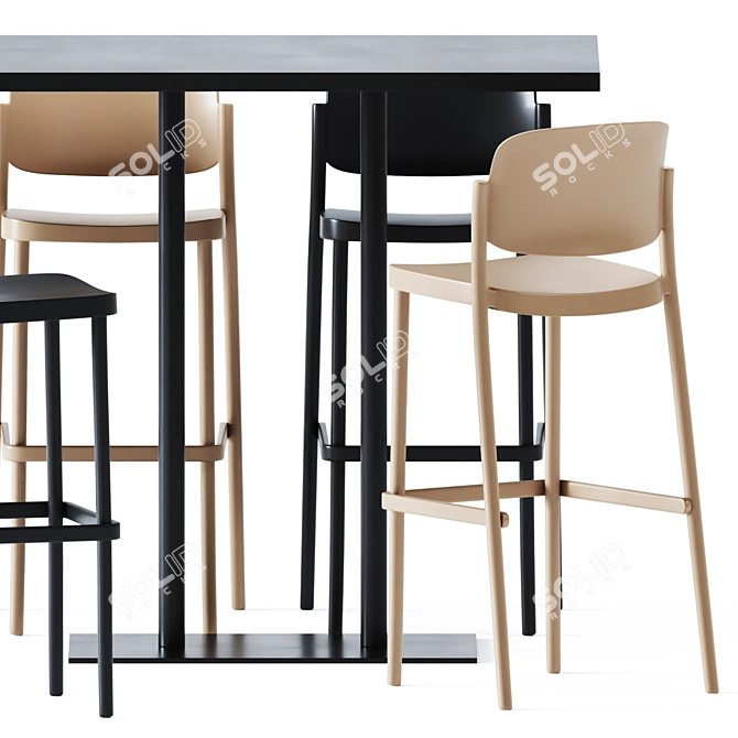 Elevated dining experience: High Table MT 499A T 3D model image 4