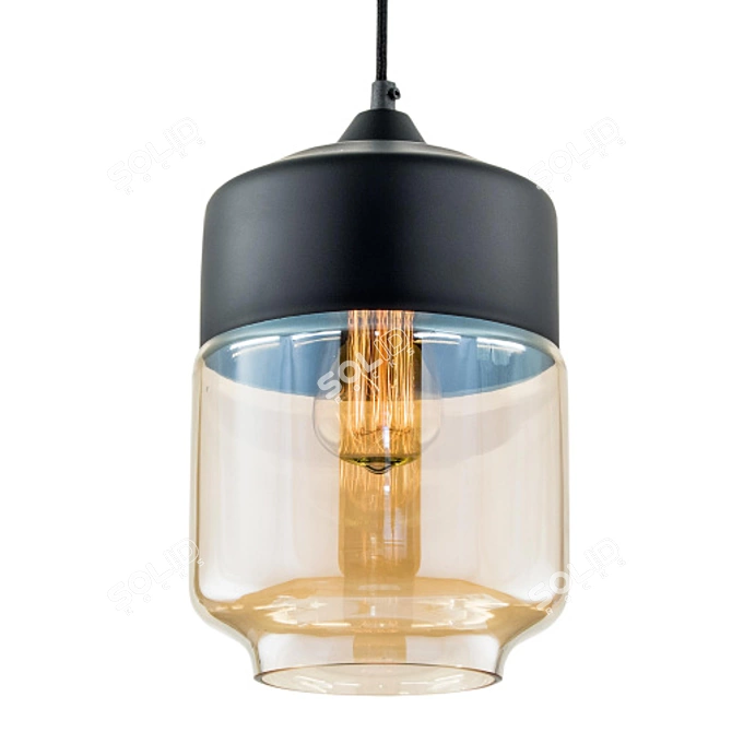 Loft-Style Pendant Light 3D model image 2