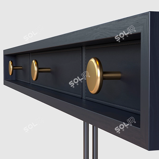 Swing Secretaire: Stylish Storage Solution 3D model image 3