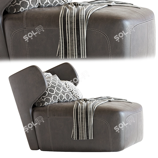 Elegant DC 100 Chaise Longue 3D model image 3