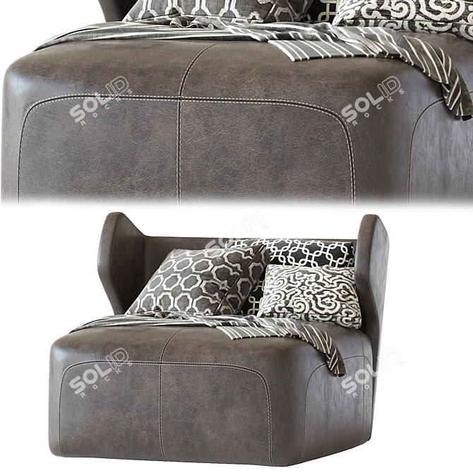 Elegant DC 100 Chaise Longue 3D model image 6