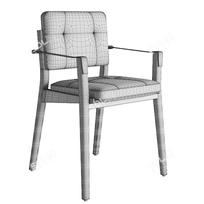 Elegant Christoval Armchair: Rendered in V-Ray and Corona 3D model image 3