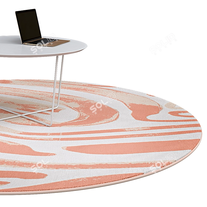 Elegant Circle Rugs | No. 193 3D model image 2