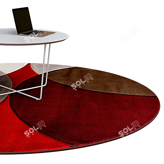 Modern Circle Rugs | No. 195 3D model image 2