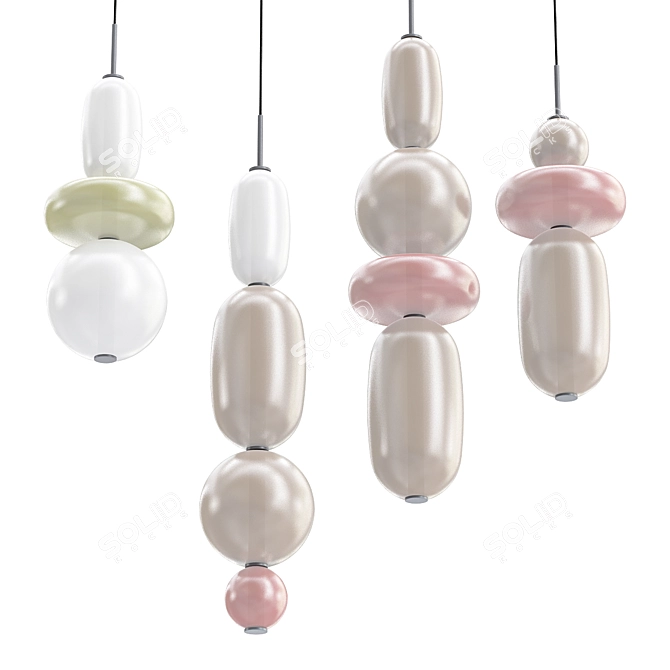 Pebbles Pendant Light - Bomma 3D model image 1