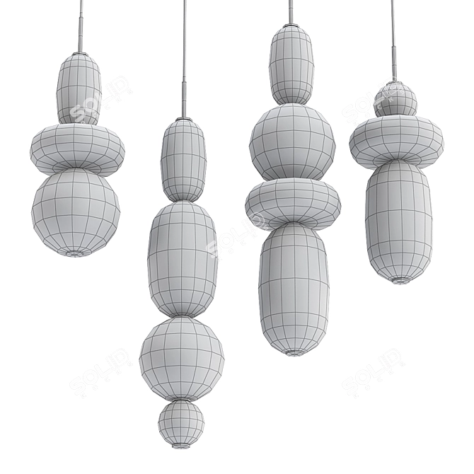 Pebbles Pendant Light - Bomma 3D model image 2