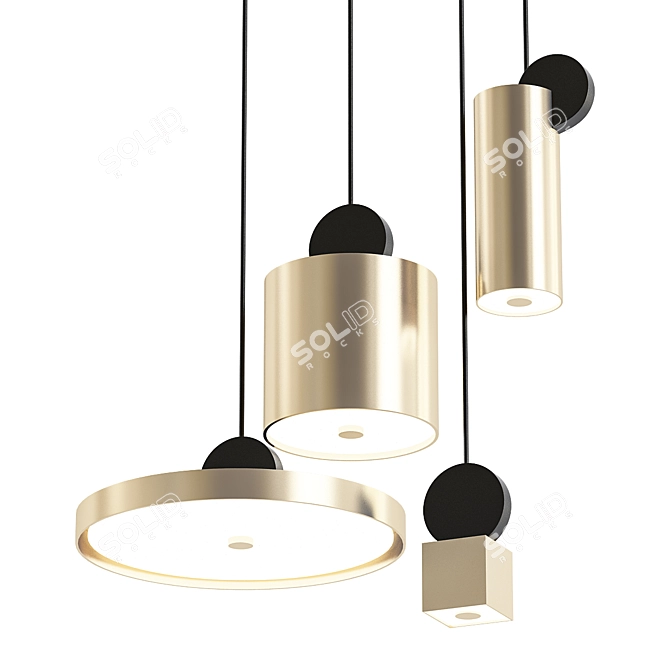 Modern Pendant Lamp Calee 3D model image 1