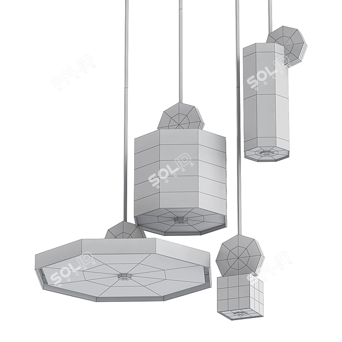 Modern Pendant Lamp Calee 3D model image 2