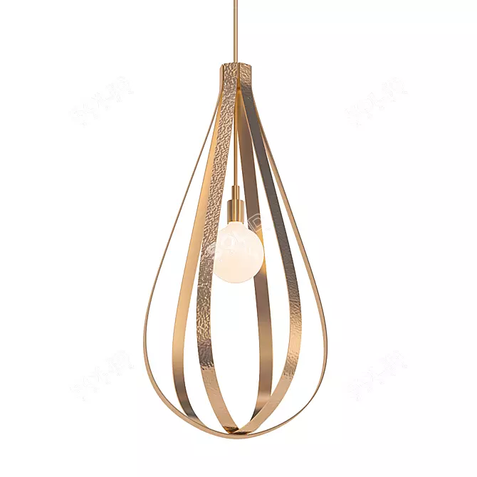 Elegant Swing Pendant 3D model image 1