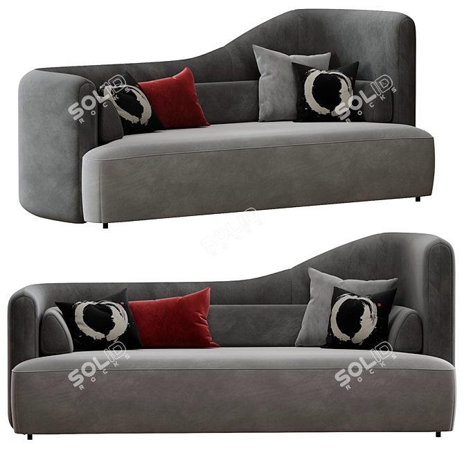 Modular BoConcept Ottawa Sofa 3D model image 1