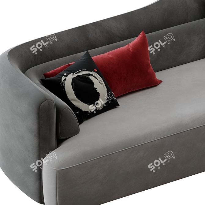 Modular BoConcept Ottawa Sofa 3D model image 3