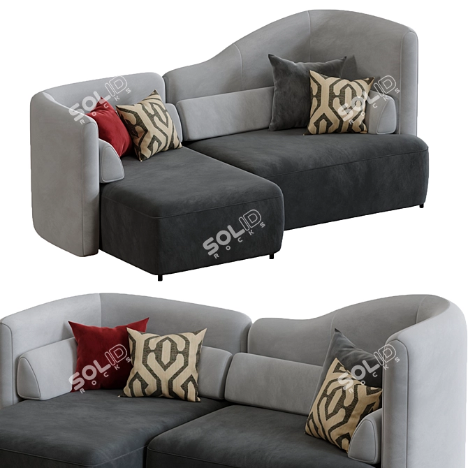 Modular Ottawa by Boconcept 3D model image 2