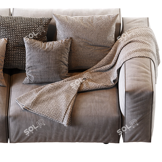 Hills Modern Sofa: Elegant and Stylish 3D model image 5