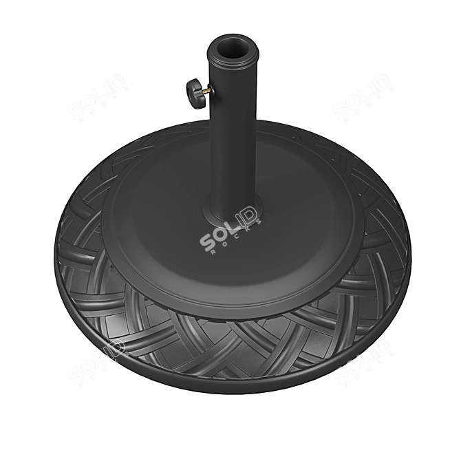 Elegant Parasol Set with Bases 3D model image 6