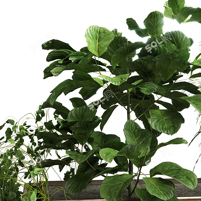 Green Oasis Plant Set 3D model image 3