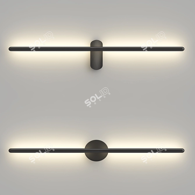 Elegant Wall Sconce: Vantaggio 3D model image 1