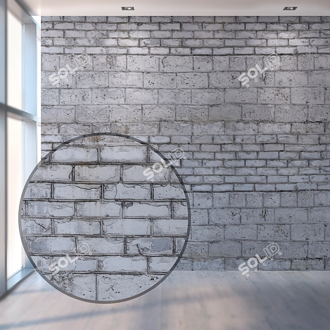 Seamless Brick Texture Kit 3D model image 1