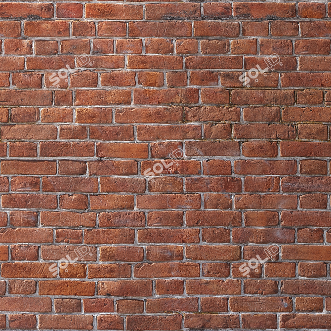 Seamless Brick Texture Set 3D model image 3