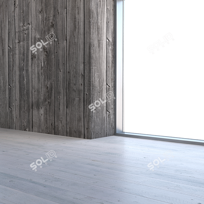 Seamless Wood Texture Set 3D model image 4