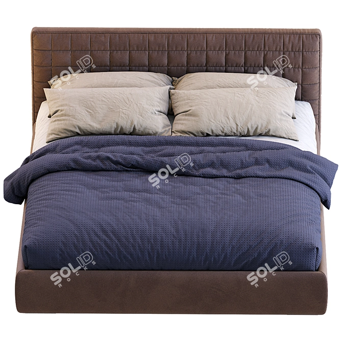 Elegant Contemporary Bed - PICOLIT 3D model image 3