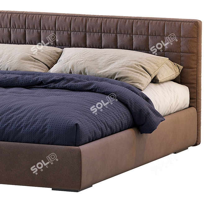 Elegant Contemporary Bed - PICOLIT 3D model image 4