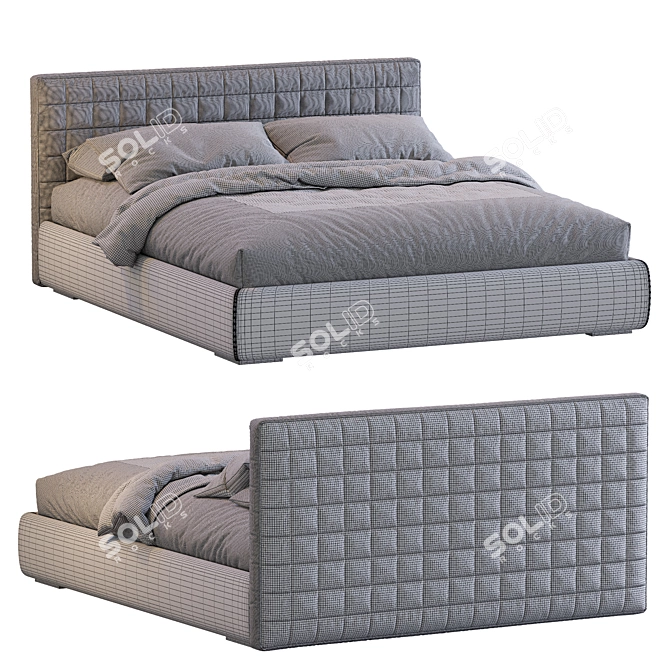 Elegant Contemporary Bed - PICOLIT 3D model image 5