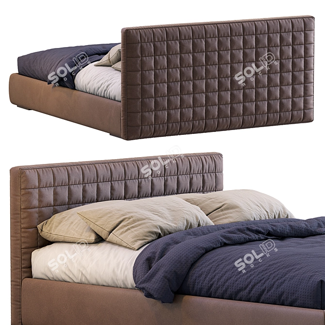 Elegant Contemporary Bed - PICOLIT 3D model image 7