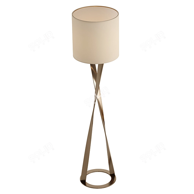 Luxury Trussardi Spiga Floor Lamp 3D model image 1