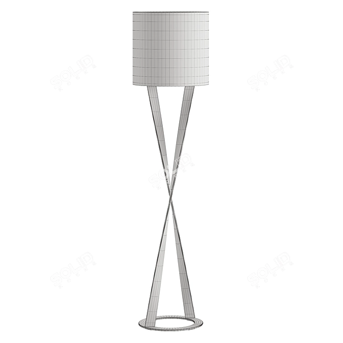 Luxury Trussardi Spiga Floor Lamp 3D model image 3