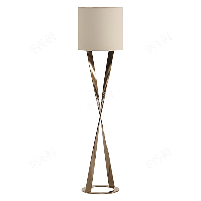 Luxury Trussardi Spiga Floor Lamp 3D model image 4